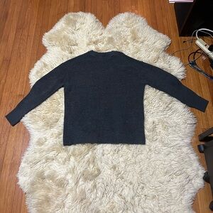 Lululemon Merino Wool-Blend Ribbed Crewneck Sweater Grey W3GKAS Women’s Size 10